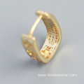 Silver 925 Gold Plated 18k U Shape Earrings